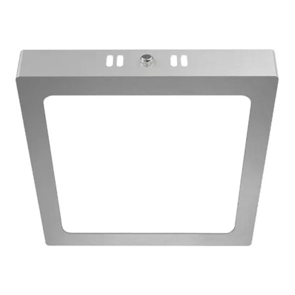Plafon led 18w cuadrado 6.000k plateado