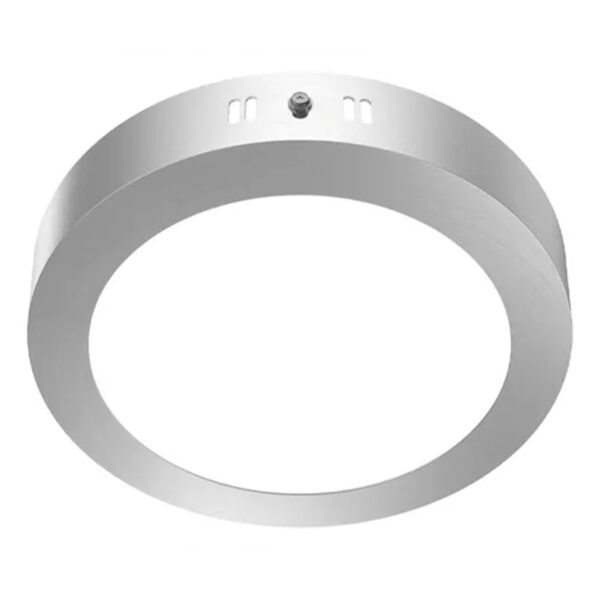 Plafon led 12w redondo 3.000k plateado