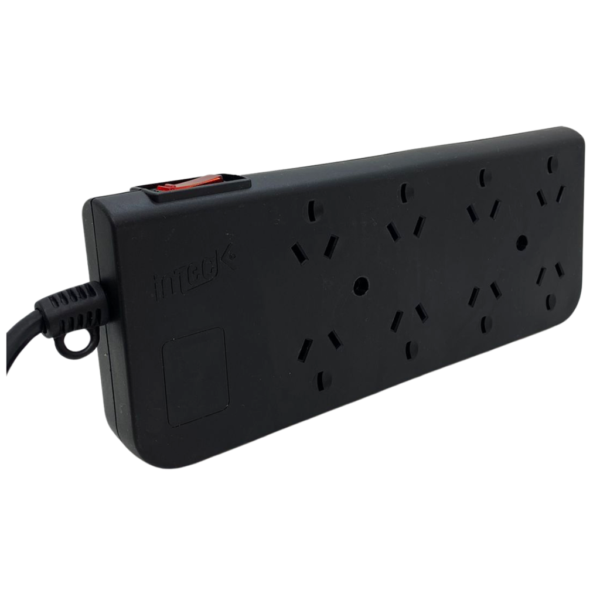 Regleta de 8 Tomas + 2 Puertos USB 3 Metros 250V 10A Negra MACROLED PX8N-2USB-3