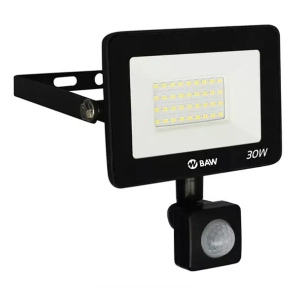 Reflector Led cob c/sensor 30w 220v IP44 6500k RLS8003-30F BAW