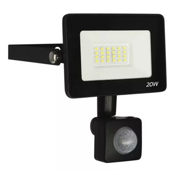 Reflector Led cob c/sensor 20w 220v IP44 6500k RLS8002-20F BAW
