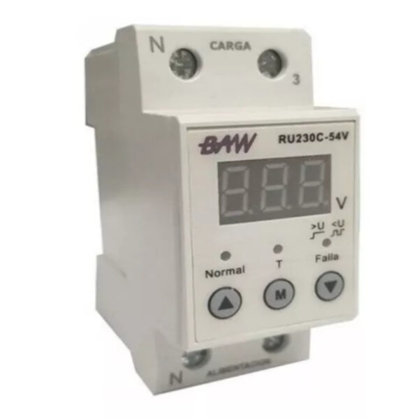 Protector tensión monof. c/volímetro 7.3kw (1) RU230C-54V BAW