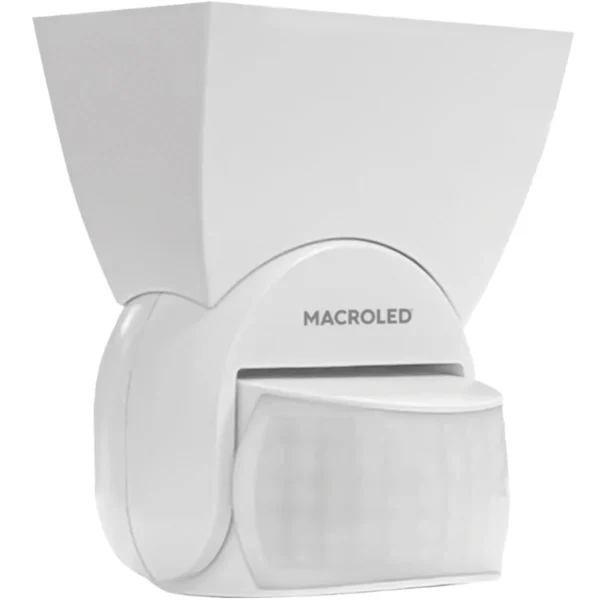 Sensor de Movimiento de Pared 180° IP65 Blanco MACROLED SMPB-180-12M-IP65 BL