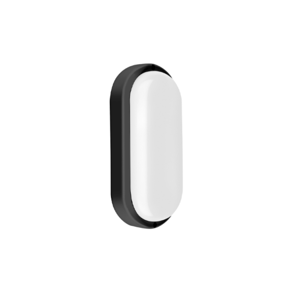 Tortuga Oval LED 12W 6500K IP54 Negra MACROLED TO-MN-12W-CW
