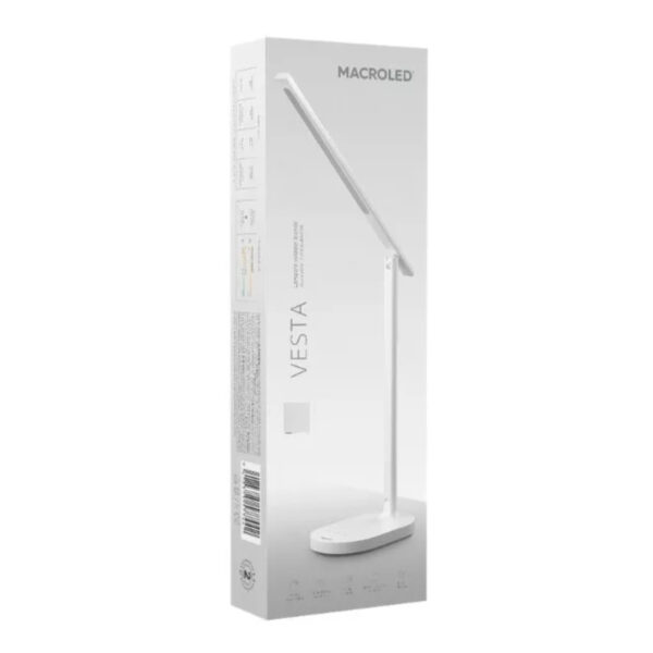 Velador LED Vesta 6W Dimerizable Blanco MACROLED VESTA - Image 2
