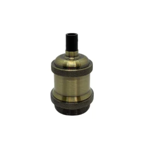 Portalámpara de Aluminio E-27 Modelo Jersey Bronce MACROLED PLV-JER-E27-BR