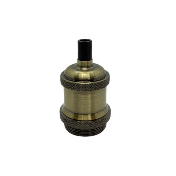Portalámpara de Aluminio E-27 Modelo Jersey Bronce MACROLED PLV-JER-E27-BR
