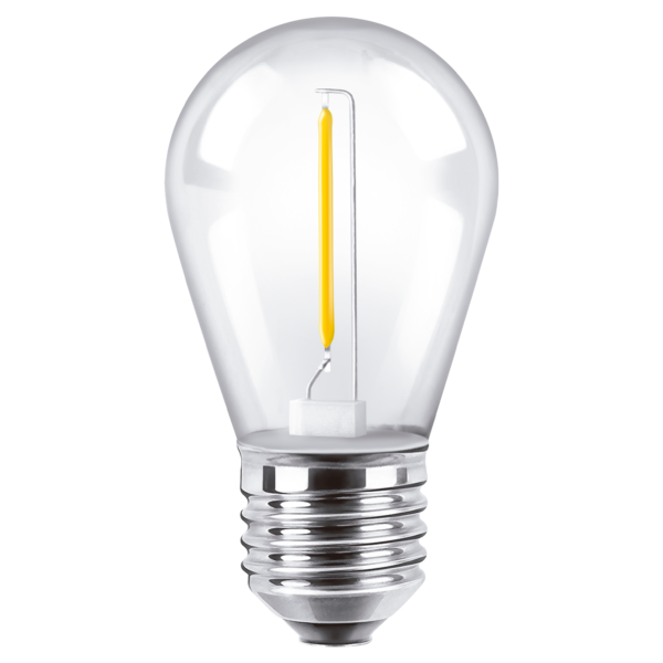 Lámpara LED S14 1W Filamento Blanco Frío E27 220V MACROLED BFS14-1CW