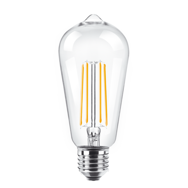 Lámpara LED Vintage Dimeable Filamento 8W Blanco Frío E27 220V MACROLED DBFST19-8 CW