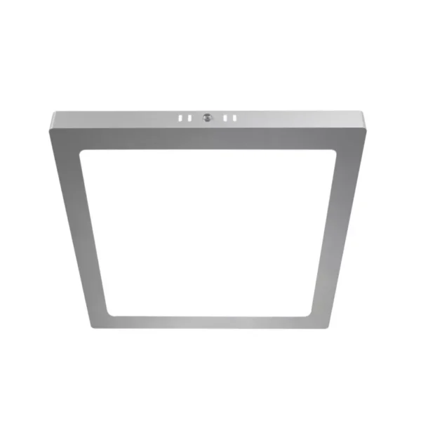 Plafón LED Cuadrado 24W 6000K Plateado MACROLED PPC24CW