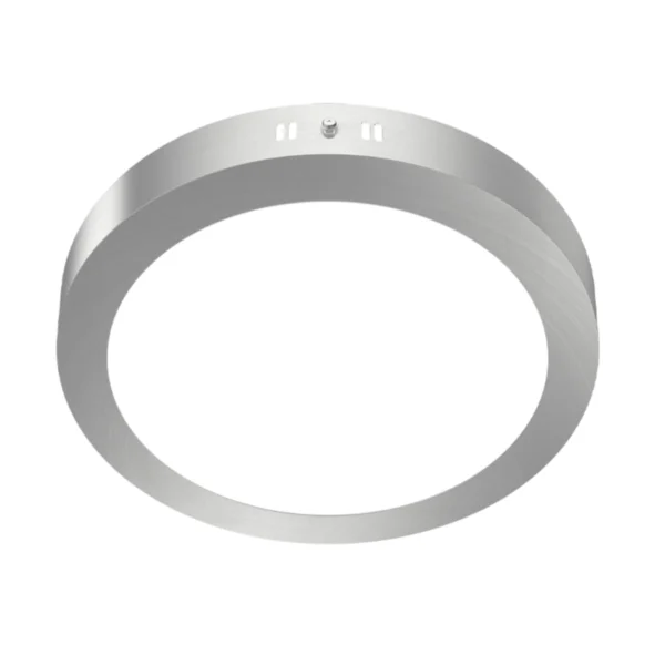 Plafón LED Redondo 12W 6000K Plateado MACROLED PPR12CW