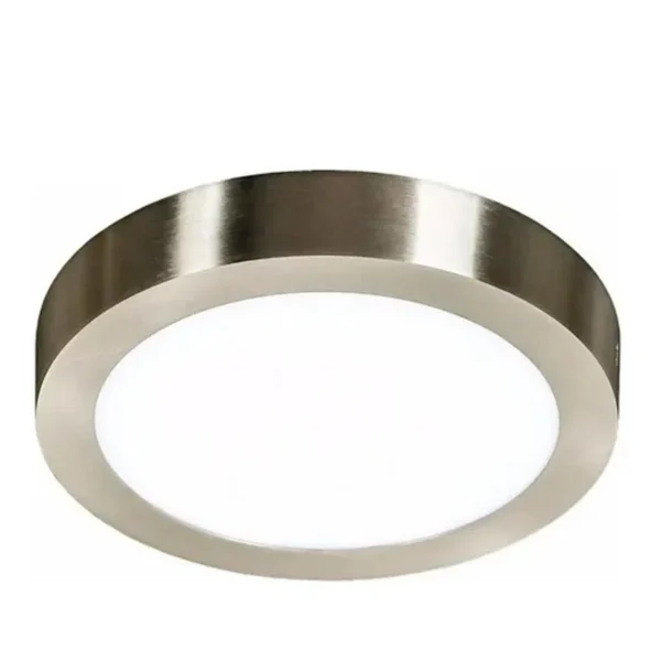 Plafón LED Redondo 24W 6000K Plateado MACROLED PPR24CW