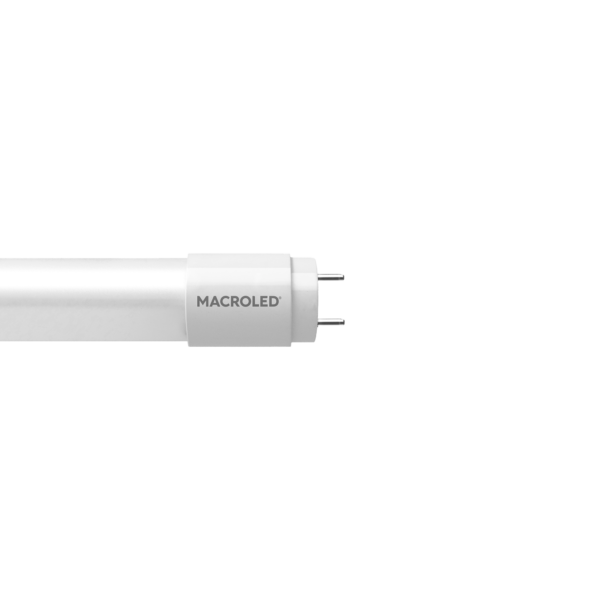 Tubo LED T8 18W 220V Luz Neutra 120cm Vidrio MACROLED TL-T8120NW
