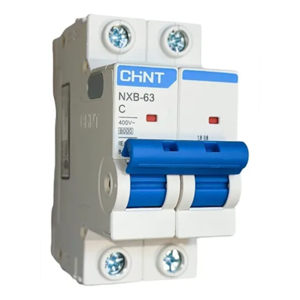 Llave termica 2x32A 6kA CHINT NXB-63 2P C32 6kA MACROLED