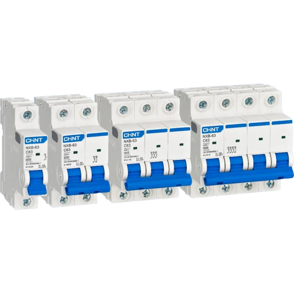 Interruptor Termomagnético CHINT NXB-63 (Varias Configuraciones)