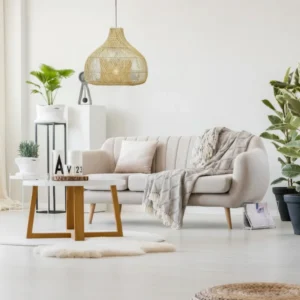 Colgante de Bambú Natural 40x35cm