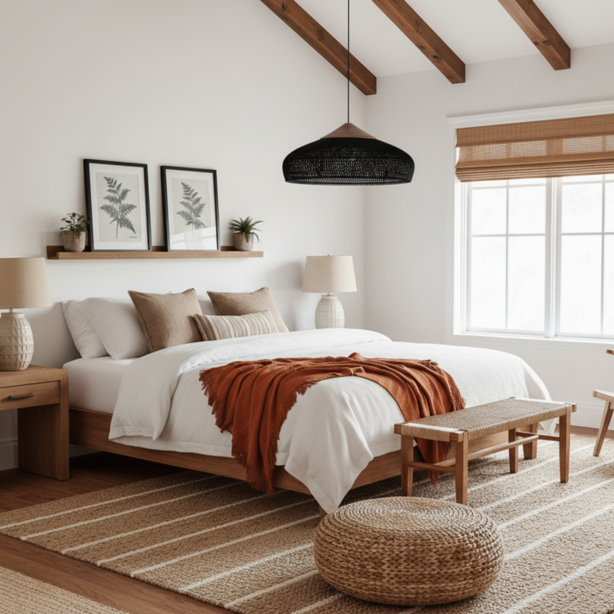 Colgante de Ratán Negro 50x25cm - Image 2