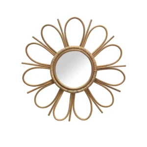 Espejo de Ratán Natural 50x23cm