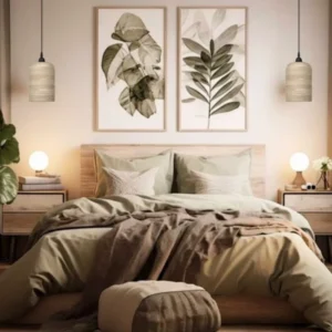 Colgante de Bambú Revestido con Resina Natural 15x22cm