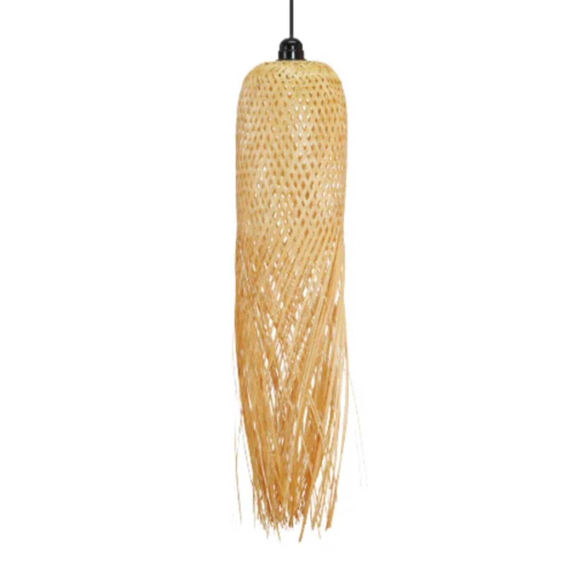 Pantalla de Bambú Natural Cilindro 16x65cm