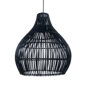 Colgante de Ratán Negro 40x42cm