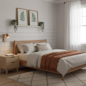 Aplique de 1 Luz con Interruptor en Madera Paraíso