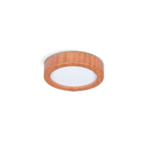 Plafón LED Circular de Madera 12W