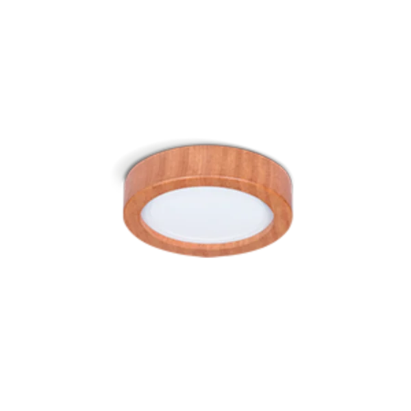 Plafón LED Circular de Madera 12W