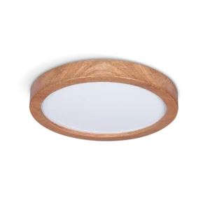 Plafón LED Circular de Madera Roble 24W
