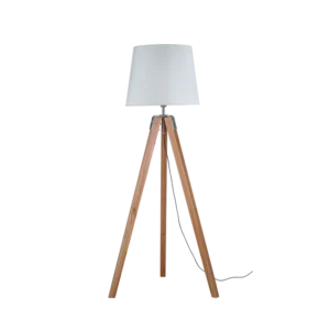 Lámpara de Pie Trípode en Madera Paraíso