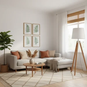 Lámpara de Pie Trípode en Madera Paraíso