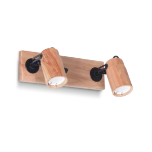 Aplique de 2 Luces en Madera Paraíso