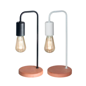 Lámpara de Mesa Industrial en Madera Paraíso