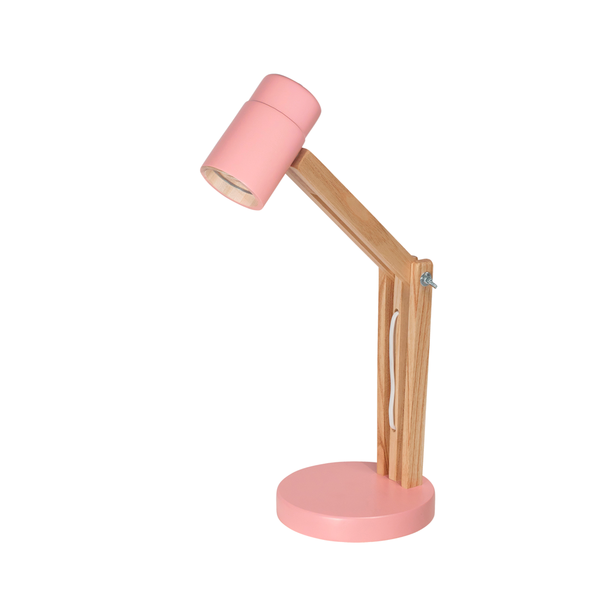 Lámpara de Escritorio Plegable con Cabezal Rosa