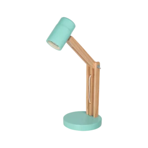 Lámpara de Escritorio Plegable con Cabezal Verde