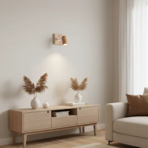 Aplique de 1 Luz en Madera Paraíso