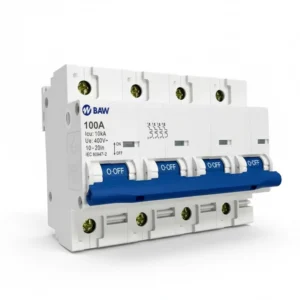 Interruptor Termomagnético Tetrapolar BAW J104D100 – 100A