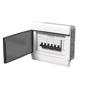 Tablero Embutido 8 Módulos DIN Puerta Fumé