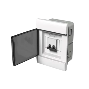 Tablero Embutido 4 Módulos DIN Puerta Fumé