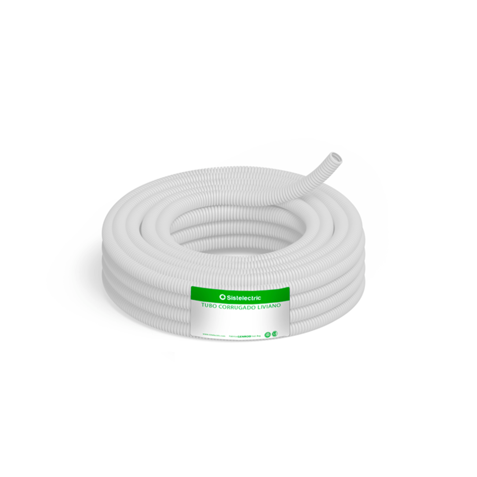Caño Corrugado Flexible Blanco