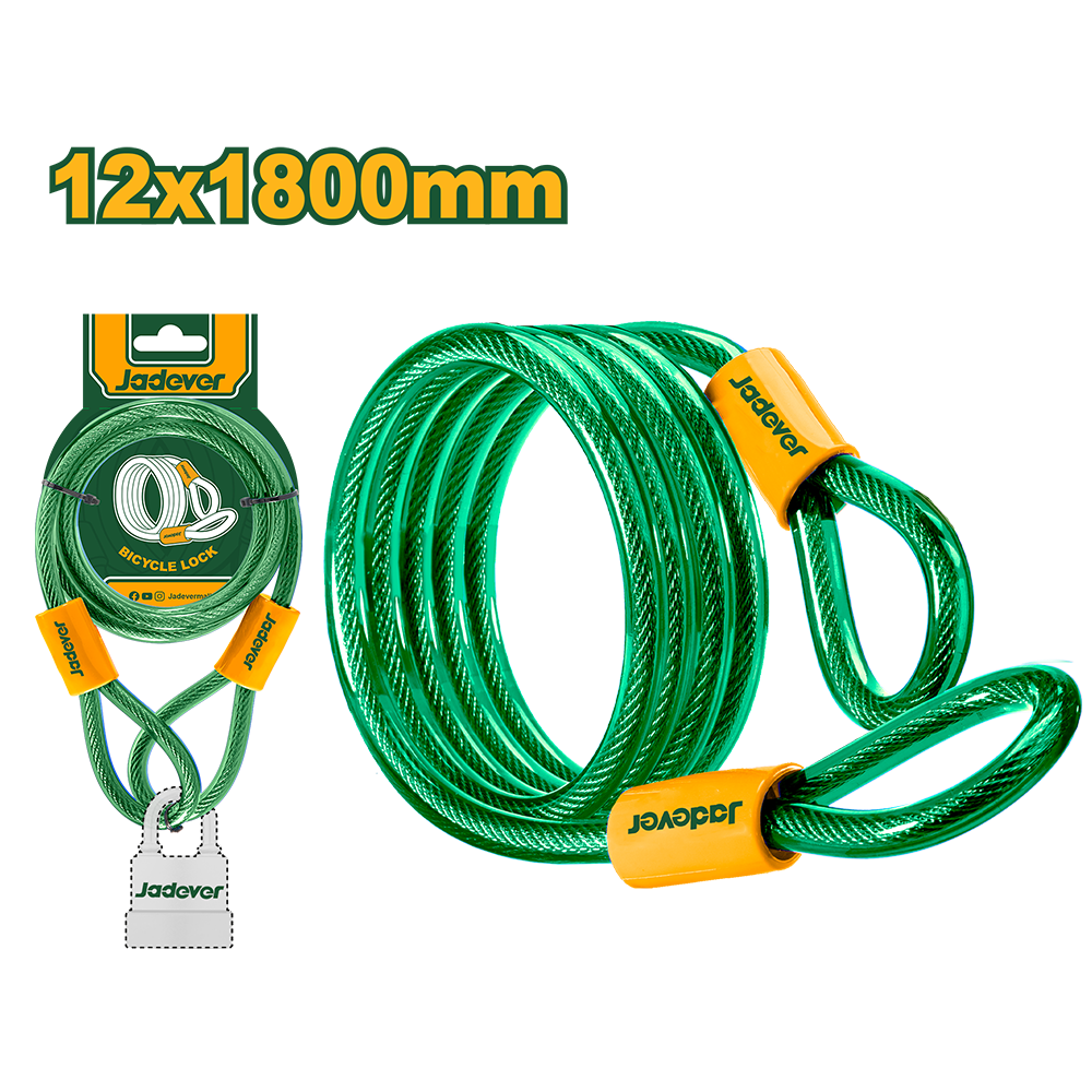 Eslinga de Seguridad para Bicicleta Doble Bucle Jadever JDBK3112