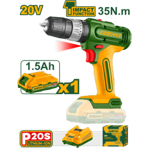 Taladro de Impacto Inalámbrico 20V Jadever JDCDP521-4