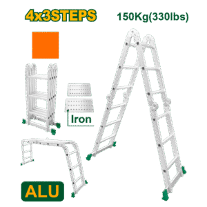 Escalera Articulada Multipropósito Aluminio 4x3 Escalones Jadever JDLD7H43