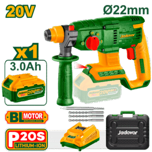 Rotomartillo Inalámbrico 20V 1100 RPM Jadever JDLM1522-4