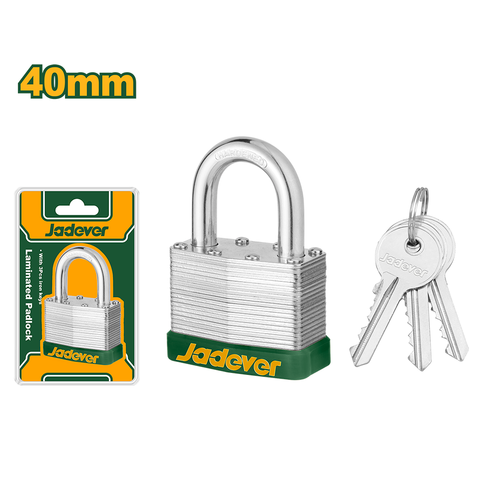Pack de Candados Laminados 40mm x12 unidades Jadever JDPDL440
