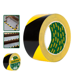 Cinta de Advertencia de Seguridad Amarillo y Negro Jadever JDPN4H45