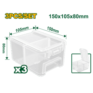 Set de 3 Contenedores Plásticos Organizadores Jadever JDTB8333