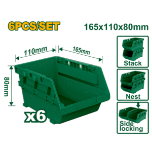 Set de 6 Gavetas Plásticas Organizadoras Apilables Jadever JDTB8336