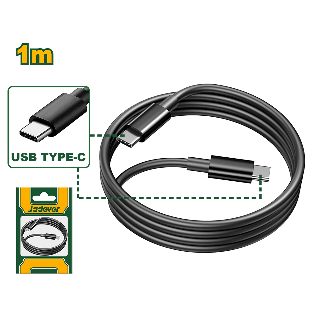 Pack de Cables USB Tipo-C a Tipo-C 3A (25 unidades) Jadever JDUB1502