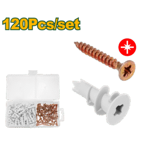 Kit de Tornillos Fix Punta Aguja con Tarugos para Durlock Jadever JDXT1B01